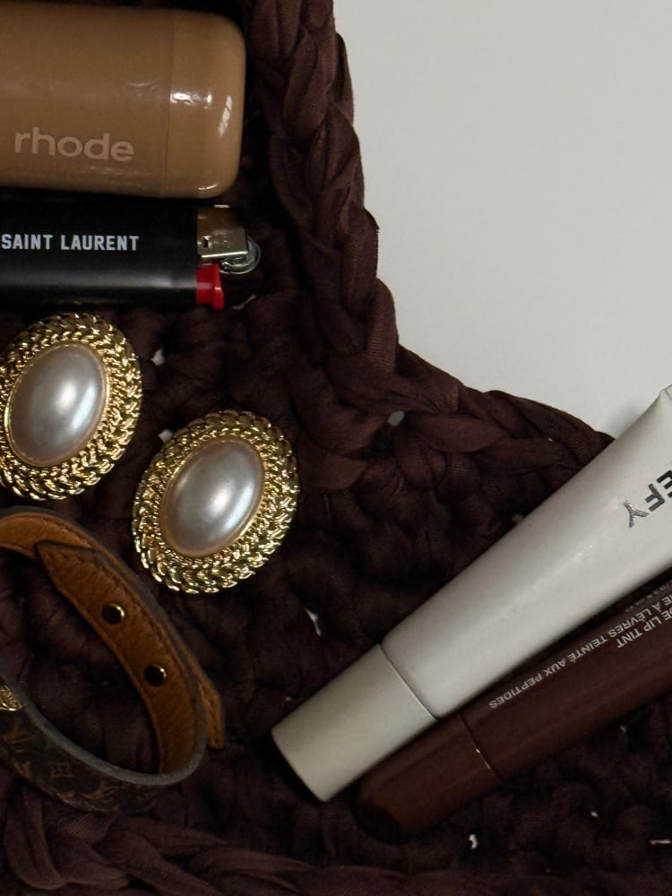 Image of Brown heart trinket dish