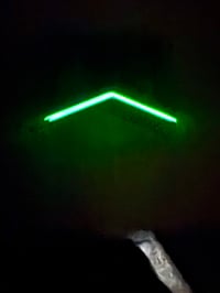 Image 4 of @Kaoticartworks Resin & Curly Narra GLOW Segmented Knife Scales