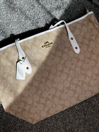 Image 2 of Beige C tote bag🤍✨