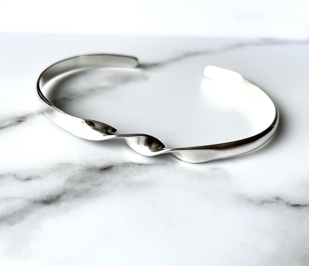 Handmade Sterling Silver Twisted Cuff Bracelet
