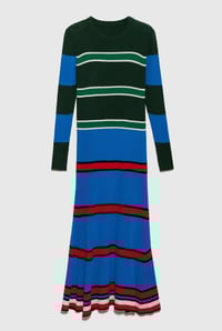 Image 1 of Multi Colored Striped Knit Dress