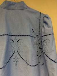 Image 12 of Blue puff sleeve (L)