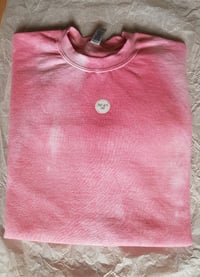 Image 2 of PINK SWEATER Hand Dyed tiedye New Unisex 