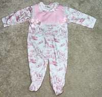 Girls Pink Safari Baby Grow 