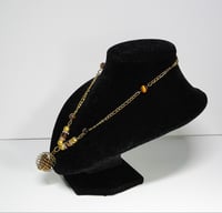 Image 2 of Tiger Eye Tumble - 18K Gold Plated Chain Neckklace