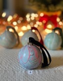 Marbled Ornaments - Snow