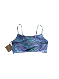 Image 3 of L (38) Cotton-Blend Strappy Bralette in Mermaid Agate Ice Dye