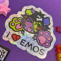 Image 2 of emo holo stickers