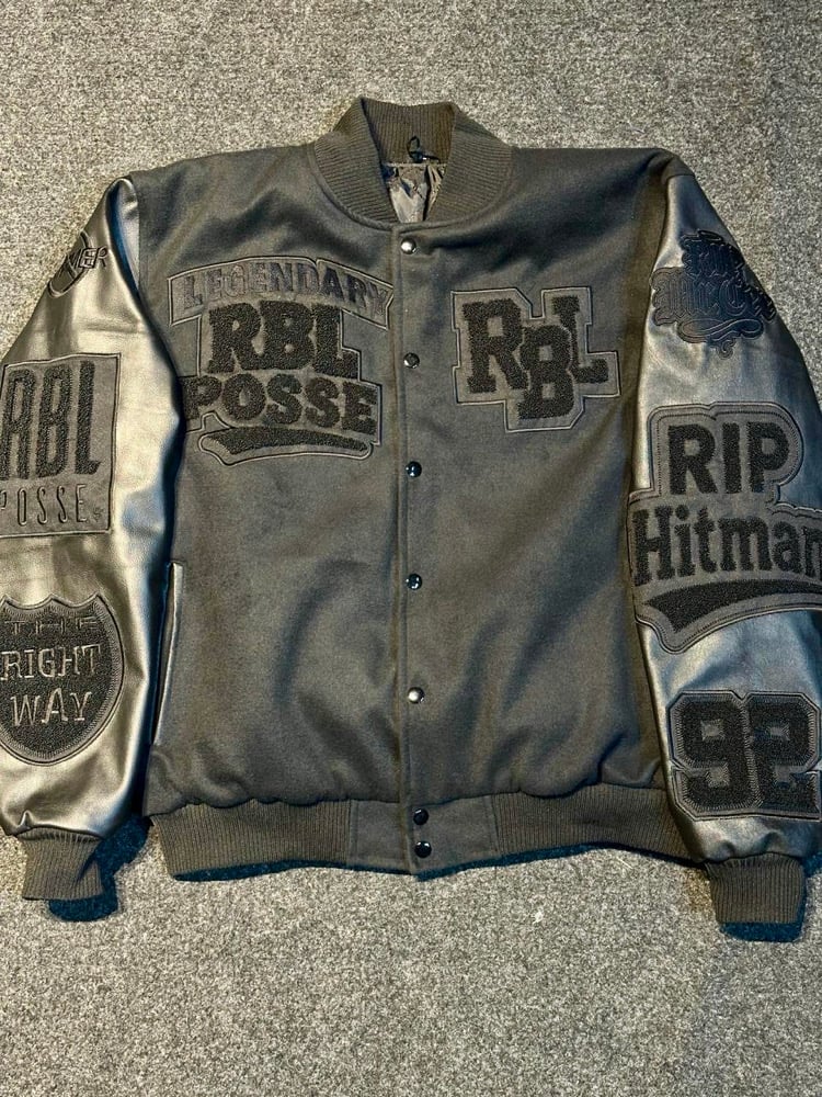 Image of RBL Posse Varsity Jacket (The BlackOut Edition)