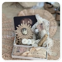 Image 1 of Reserved - box of vintage and french lace