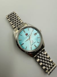Image 6 of Rado Golden Horse Auto Men’s Watch Aqua Blue Dial Date Steel Bracelet Swiss Made
