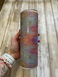 Rainbow Marble Tumbler