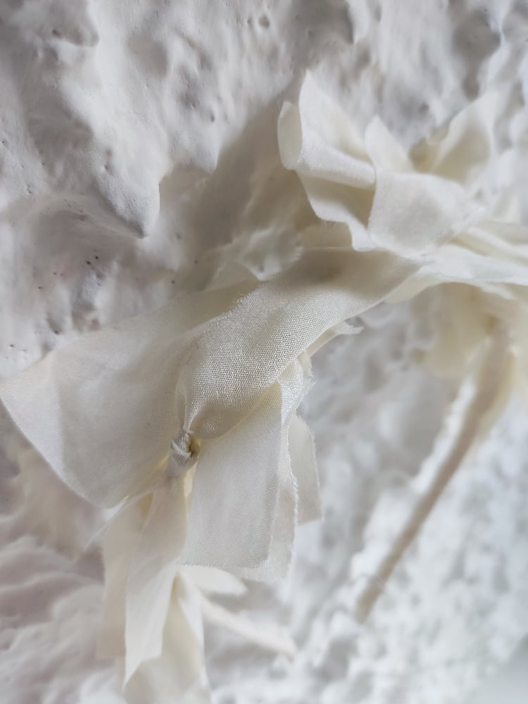 Image of Cerchietto romantico fiocchi avorio 