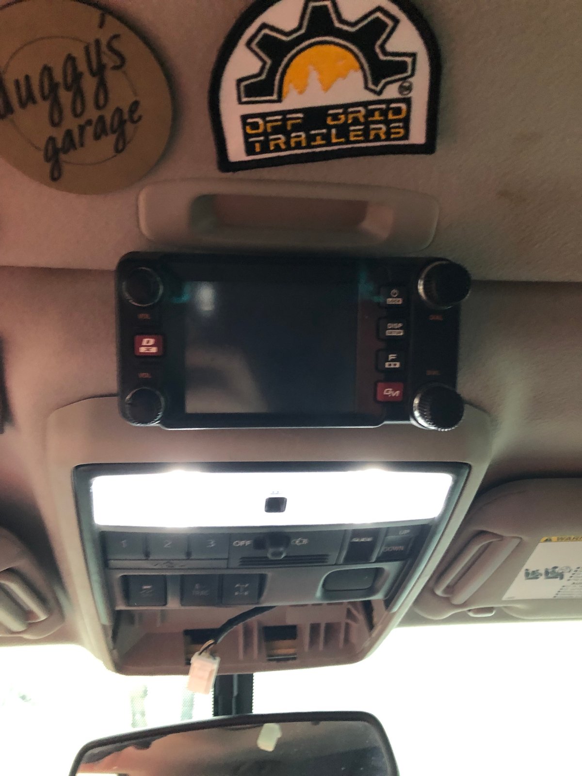 No Drill Overhead switch panel bracket | Treaty Oak Offroad
