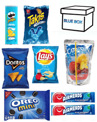 Blue Snack Box. 