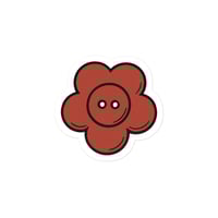 Image 4 of Die-cut sticker flower button 
