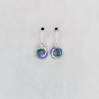 Image 4 of Pride Flag Moebius Earrings