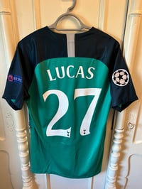 Image 10 of Tottenham Hotspur “LUCAS 27” 2018/19 Third Shirt + patches (L)