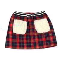 Image 2 of Blue Cross checkered mini skirt