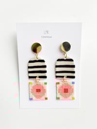 Paire de boucles d'oreilles céramique TISSA 5