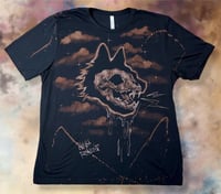 Image 1 of “BIG CAT” BLEACH PAINTED T-SHIRT 3XL