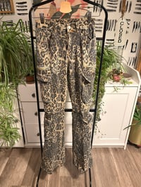 Image 1 of Fashion Nova leopard jeans 