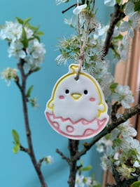 Image 3 of Ceramic Easter Bunnies and Easter Chicks decorations