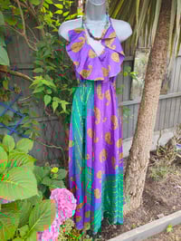 Image 4 of Bianca Frill maxi dress Purple