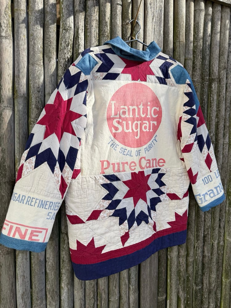 Image of Quilt Coat — Antique Navy Burgundy Lonestar 