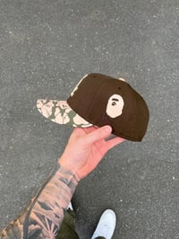 Image 3 of  PEACH BRIM EARTH TONES CHICAGO WHITE SOX CUSTOM FITTED CAP