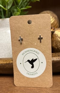 Image 1 of Cross Stud Earrings