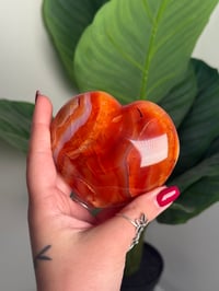 Image 2 of BANDED CARNELIAN HEART -MADAGASCAR- G