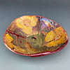 “Welsh poppy” flambé lustre bowl