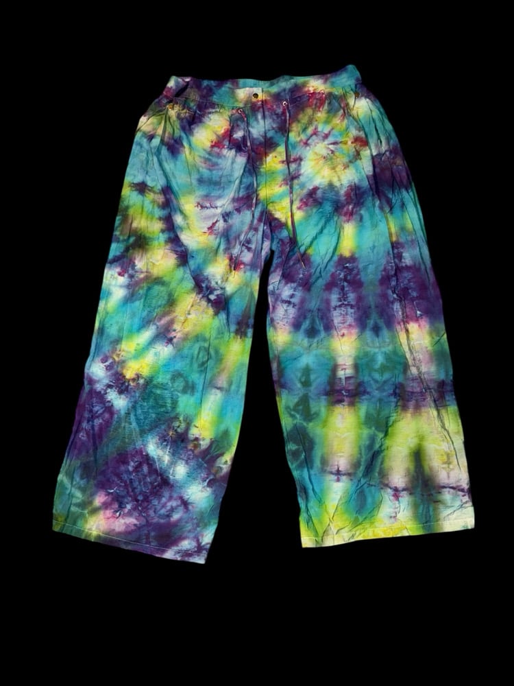 Image of (3XL) Cool Tone Swirl Flow Pants