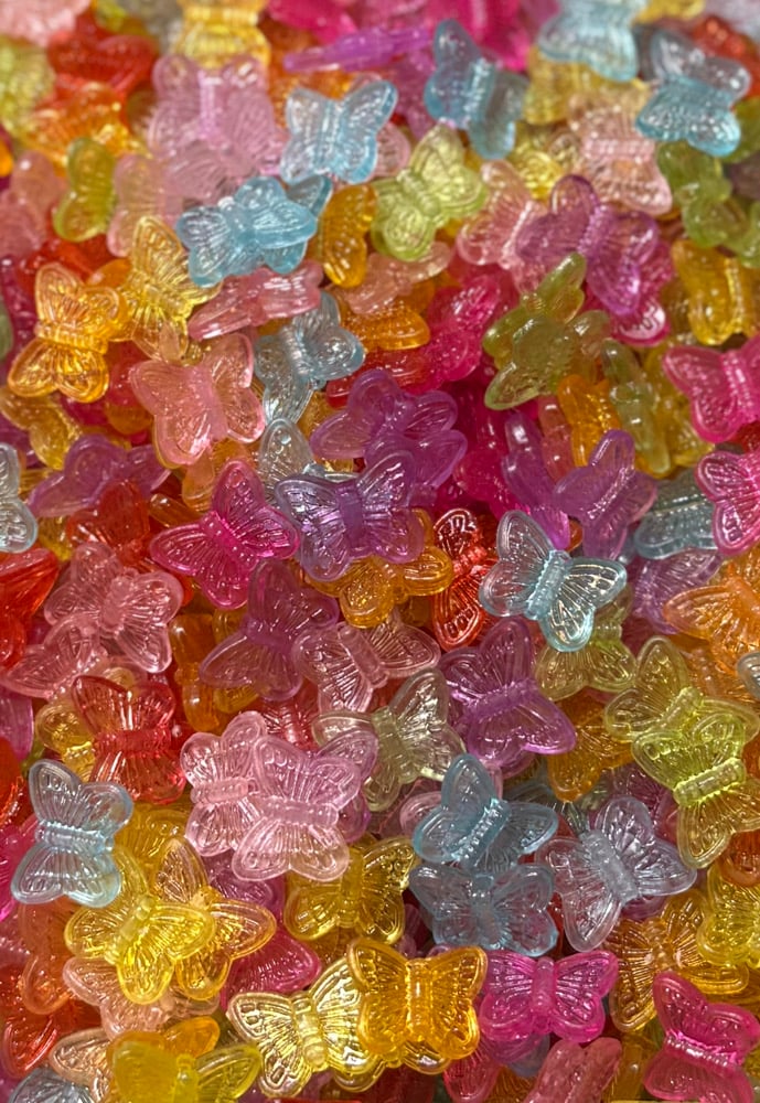 Image of Transparent Butterfly Beads