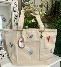 Image 1 of Coastal Vibes Tote Bag Medium