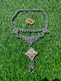 Image 4 of pressed orchid princess necklace