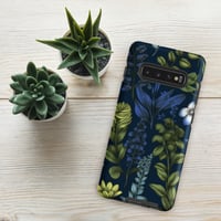 Image 7 of Art Nouveau Inspired Blue Boho Floral Tough case for Samsung®