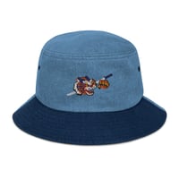 Image 2 of DAECHWITA Embroidered Denim Bucket Hat