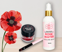 Image 1 of Aker Fassi Powder Rose Water Duo / Polvo de Aker Fassi y Agua de Rosas