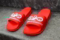 Image 4 of Red 3D slippers