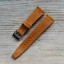 Vintage Style Italian Suede watch band - Sand