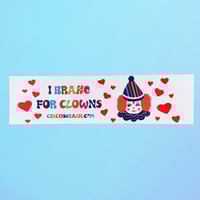 Image 4 of I Brake For Clowns Bumper Sticker