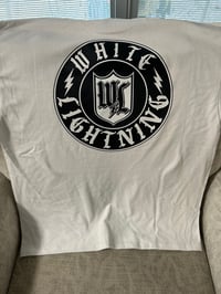 Image 2 of WL New logo on White Tee large logo on back small logo on front. Sizes. Small thru 3X