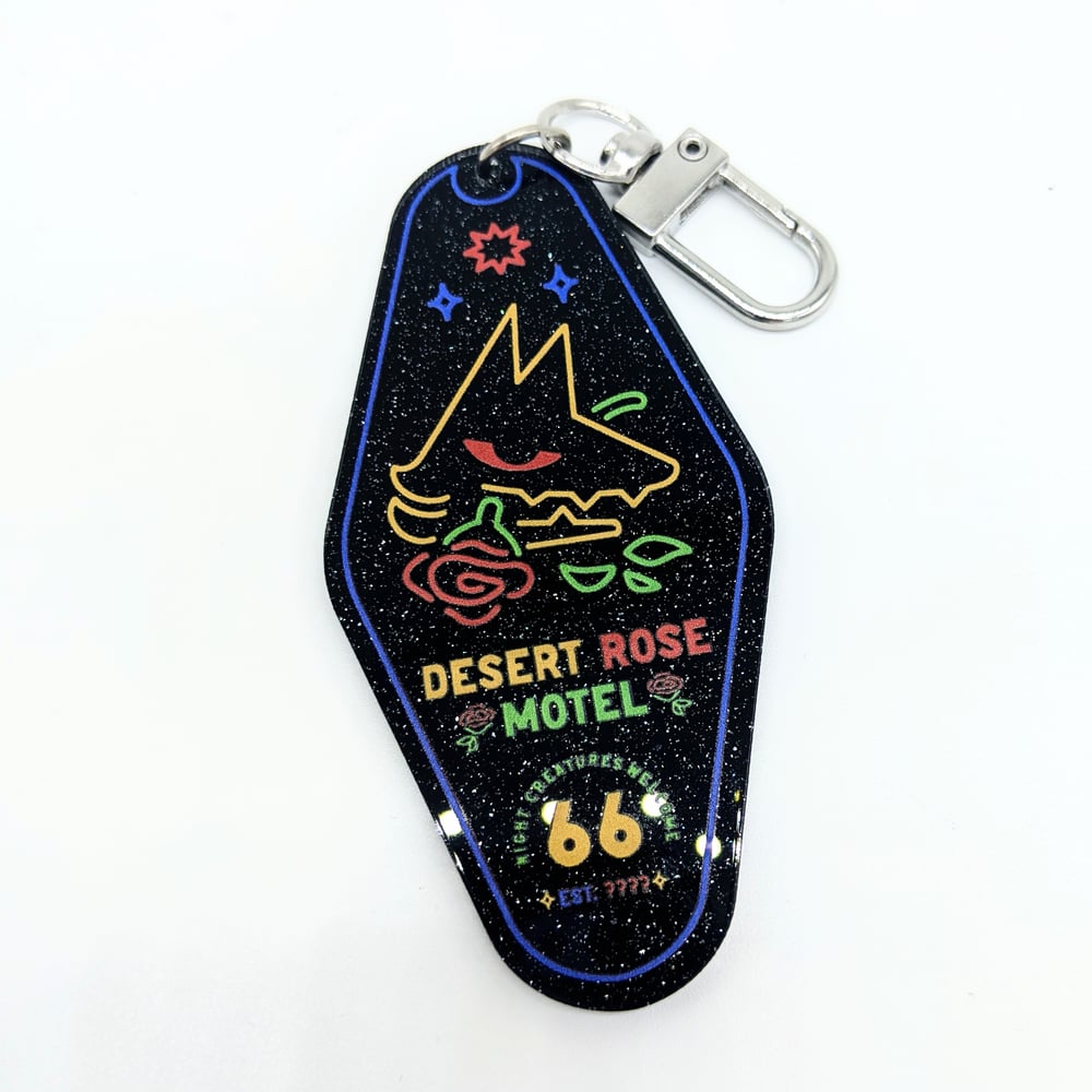 Image of Desert Rose Motel Keychain