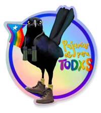 Image 1 of Birding is for Everyone 🏳️‍🌈 Pajariar es para Todxs | Sticker