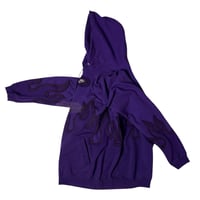 Image 6 of (M-L) Nike Hoodie Purple Flame "Letor" 620