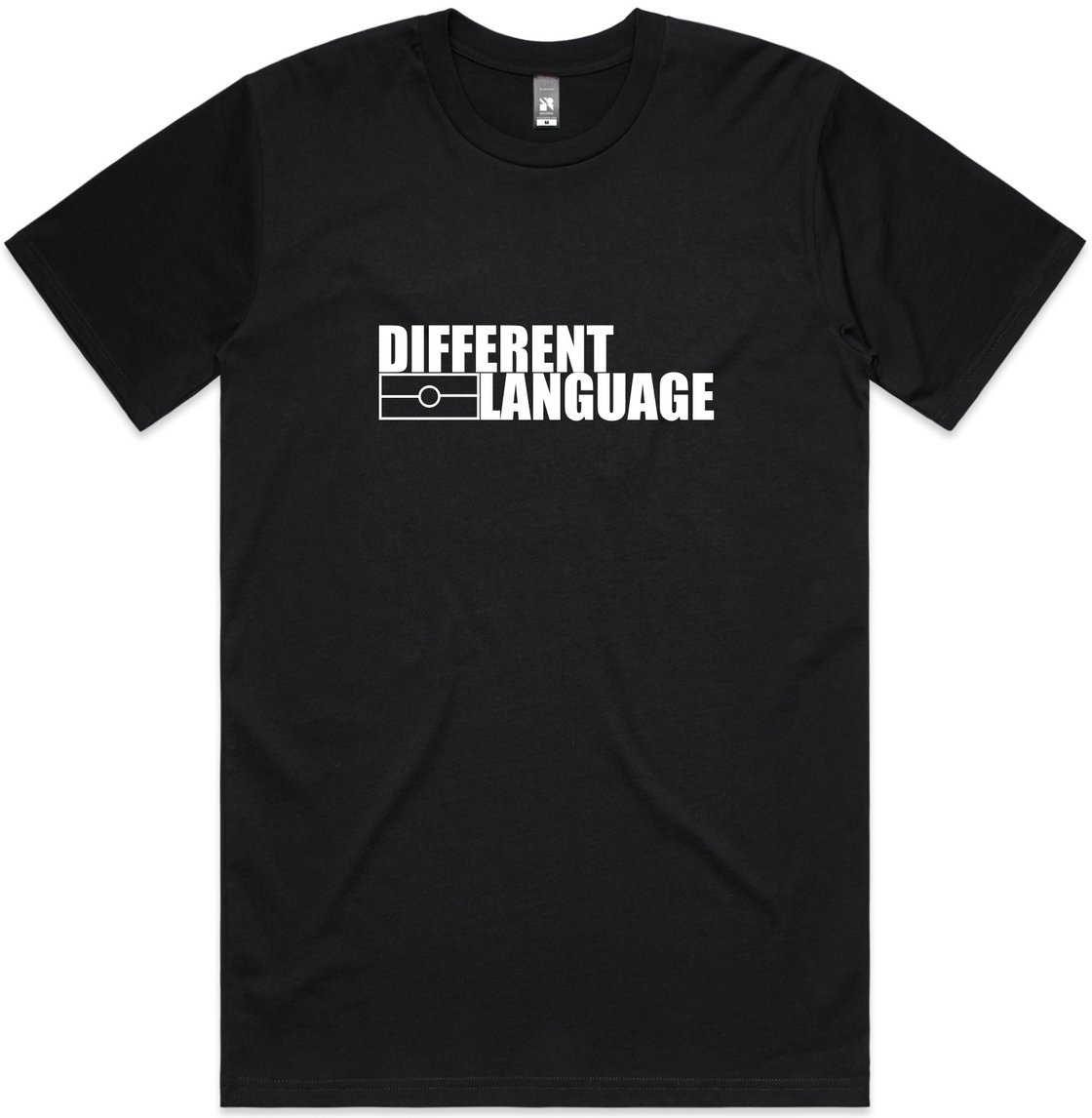 Image of Different Language T-Shirt - Black