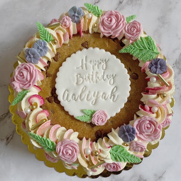 Image of Floral Cookie Cake