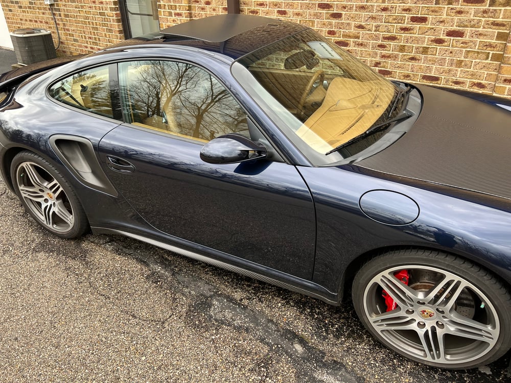 Porsche 997 GT2 style carbon side skirts